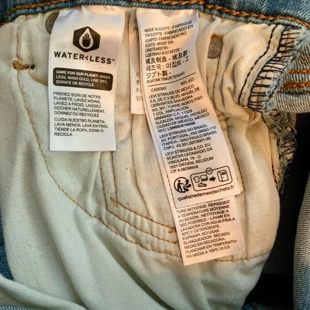 Rare Levi's 514 with a blank red tag Light Blue Straight Men's Jeans 30x30
